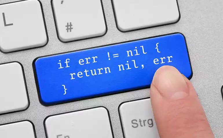 Golang error button